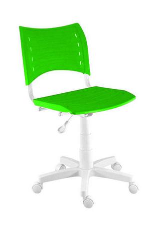 Cadeira Evidence Giratória com assento e encosto em Polipropileno - Branco e Verde Claro - Storecadeiras é boa?