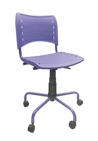 Menor preço em Cadeira Evidence Giratória com assento e encosto em Polipropileno Color - Roxo - Storecadeiras