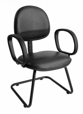 Cadeira Executiva Base e Braços Fixos Corano - Preto - Storecadeiras Menor preço em Cadeira Executiva Base e Braços Fixos Corano - Preto - Storecadeiras