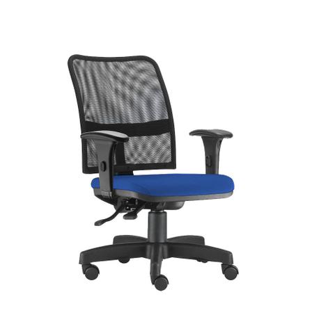 Cadeira Executiva Ergonômica Back System Tela Crepe Azul Braços Reguláveis - Soul - Flex mesas e cadeiras Menor preço em Cadeira Executiva Ergonômica Back System Tela Crepe Azul Braços Reguláveis - Soul - Flex mesas e cadeiras