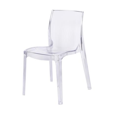 Cadeira Femme Fatale Incolor Policarbonato - Oia decor Menor preço em Cadeira Femme Fatale Incolor Policarbonato - Oia decor