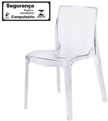 Cadeira Femme Fatale Policarbonato Transparente - 16304 - Sun House Menor preço em Cadeira Femme Fatale Policarbonato Transparente - 16304 - Sun House