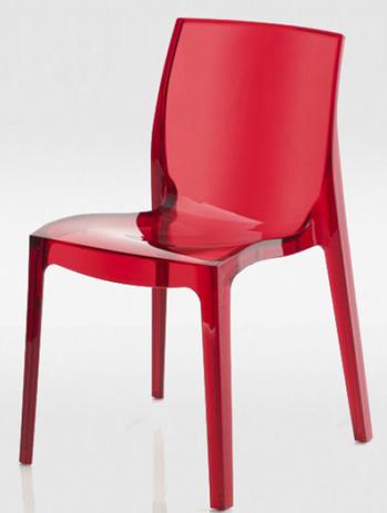Cadeira Femme Fatale Policarbonato Vermelho - 16305 - Sun house Menor preço em Cadeira Femme Fatale Policarbonato Vermelho - 16305 - Sun house