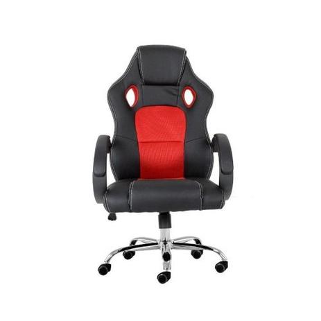 Cadeira Gamer Com Base Giratória Estofada Roda Emborrachada - Preto / Vermelho - Donato Menor preço em Cadeira Gamer Com Base Giratória Estofada Roda Emborrachada - Preto / Vermelho - Donato