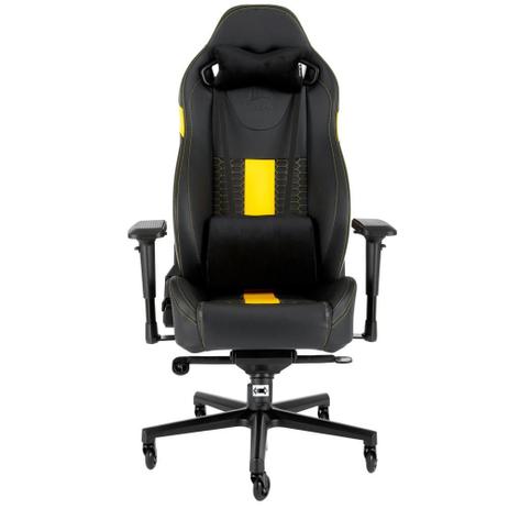 Cadeira Gamer Corsair T2 Road Warrior, Preto/Amarelo - CF-9010010 Menor preço em Cadeira Gamer Corsair T2 Road Warrior, Preto/Amarelo - CF-9010010
