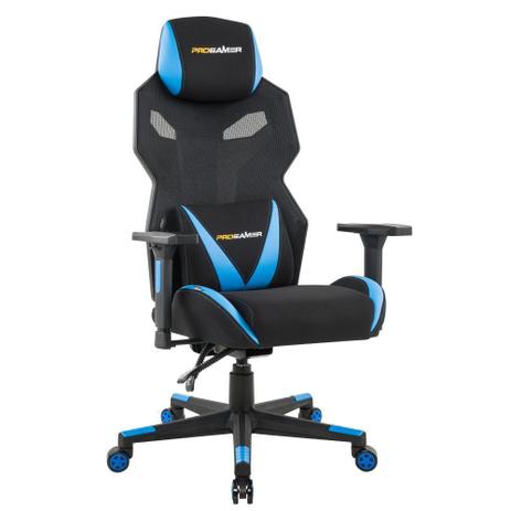 Cadeira Gamer Executiva PRO-X Gaming Reclinável Giratória Preto/Azul - Gran Belo Menor preço em Cadeira Gamer Executiva PRO-X Gaming Reclinável Giratória Preto/Azul - Gran Belo