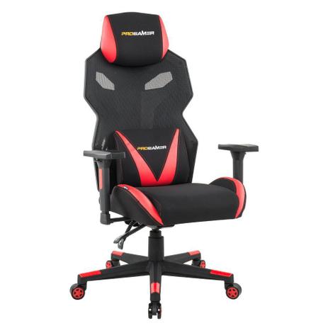 Cadeira Gamer Executiva PRO-X Gaming Reclinável Giratória Preto/Vermelho - Gran Belo Menor preço em Cadeira Gamer Executiva PRO-X Gaming Reclinável Giratória Preto/Vermelho - Gran Belo
