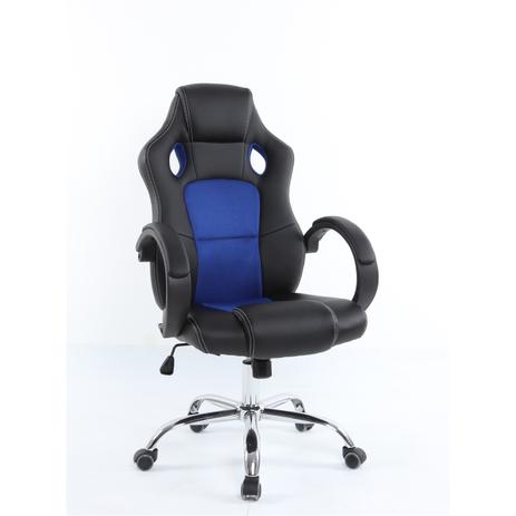 Cadeira gamer gerencial travel max - azul/preta. Menor preço em Cadeira gamer gerencial travel max - azul/preta.