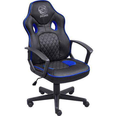 Cadeira Gamer Giratória com Rodinhas Mad Racer STI Master PcYes MADSTIMSAZ Preta/Azul Menor preço em Cadeira Gamer Giratória com Rodinhas Mad Racer STI Master PcYes MADSTIMSAZ Preta/Azul