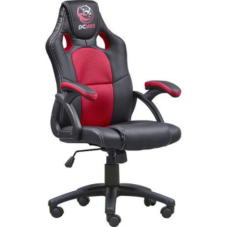 Cadeira Gamer Giratória com Rodinhas Mad Racer V6 PcYes MADV6VM Preta/Vermelha Menor preço em Cadeira Gamer Giratória com Rodinhas Mad Racer V6 PcYes MADV6VM Preta/Vermelha