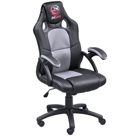Cadeira Gamer Giratória Mad Racer V6 Cinza E Preto MADV6CZ Pcyes Menor preço em Cadeira Gamer Giratória Mad Racer V6 Cinza E Preto MADV6CZ Pcyes