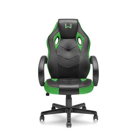 Cadeira Gamer Multilaser Warrior GA160 - Verde Menor preço em Cadeira Gamer Multilaser Warrior GA160 - Verde