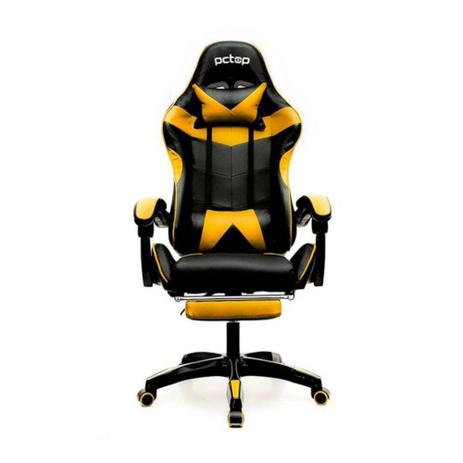 Cadeira Gamer PCTop Amarela PGY-003 Menor preço em Cadeira Gamer PCTop Amarela PGY-003
