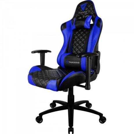 Cadeira Gamer Profissional TGC12 Preta/Azul THUNDERX3 Menor preço em Cadeira Gamer Profissional TGC12 Preta/Azul THUNDERX3