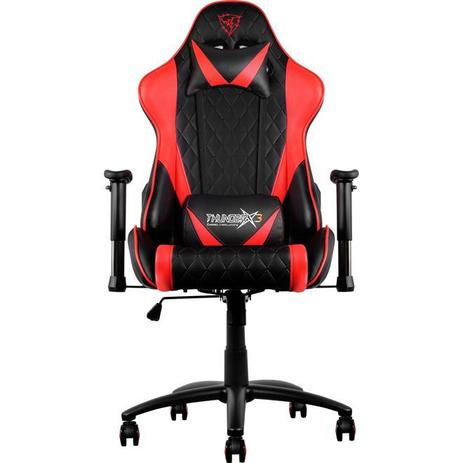 Cadeira Gamer Profissional TGC15 Preta/ Vermelha ThunderX3. Menor preço em Cadeira Gamer Profissional TGC15 Preta/ Vermelha ThunderX3.