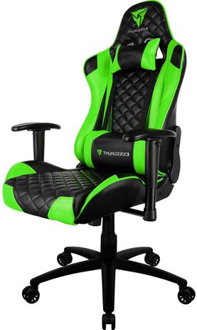 Cadeira Gamer Profissional ThunderX3 TGC12 Preto/Verde Capacidade 120Kg Menor preço em Cadeira Gamer Profissional ThunderX3 TGC12 Preto/Verde Capacidade 120Kg