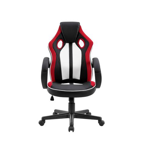 Cadeira Gamer ROYALE Preto, Branco e Vermelho com Regulagem de altura - Bela é boa?