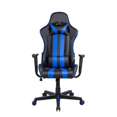 Cadeira Gamer TANK Preto e Azul - Bela Menor preço em Cadeira Gamer TANK Preto e Azul - Bela