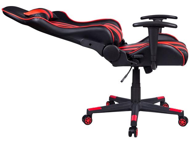 Cadeira Gamer Travel Max Reclinável - Preta e Vermelha Sports