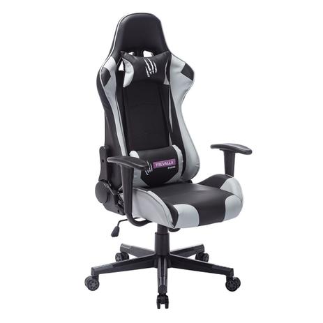 Cadeira Giratória Gamer Trevalla Relax 180 Graus TL-CDG-08-13 Preta/Cinza Menor preço em Cadeira Giratória Gamer Trevalla Relax 180 Graus TL-CDG-08-13 Preta/Cinza
