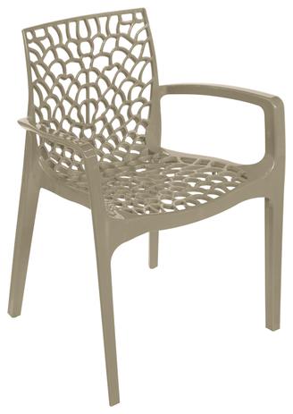 Cadeira Gruvyer Polipropileno Fendi Com Braço - Oia decor Menor preço em Cadeira Gruvyer Polipropileno Fendi Com Braço - Oia decor