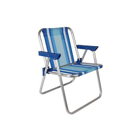 Cadeira infantil alta aluminio azul - mor Menor preço em Cadeira infantil alta aluminio azul - mor