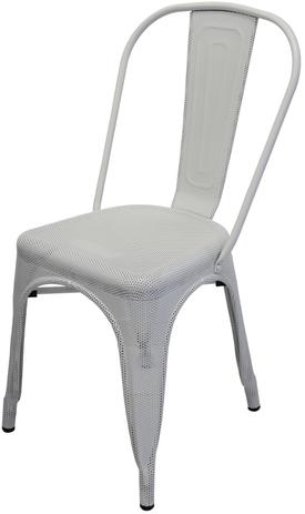Cadeira Iron Tolix MKC-025 Vazada cor Branca - 35894 - Sun house Menor preço em Cadeira Iron Tolix MKC-025 Vazada cor Branca - 35894 - Sun house