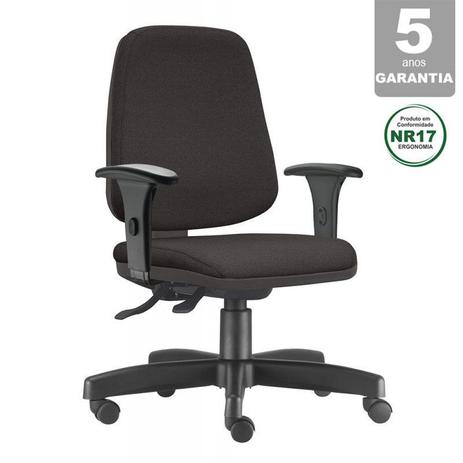 Cadeira Job Diretor Giratória Para Escritório Reclinável Ergonômica NR-17 Crepe Preta - STILOS MOVEIS CORPORATIVOS Menor preço em Cadeira Job Diretor Giratória Para Escritório Reclinável Ergonômica NR-17 Crepe Preta - STILOS MOVEIS CORPORATIVOS