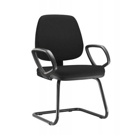 Cadeira Job Executiva Interlocutor Fixa Com Braço Para Escritório Em Crepe Preta - Flex mesas e cadeiras Menor preço em Cadeira Job Executiva Interlocutor Fixa Com Braço Para Escritório Em Crepe Preta - Flex mesas e cadeiras