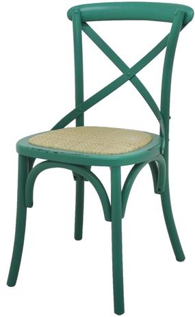 Cadeira Katrina Madeira Assento em Rattan Cor Verde - 18879 - Sun house Menor preço em Cadeira Katrina Madeira Assento em Rattan Cor Verde - 18879 - Sun house