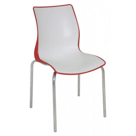 Cadeira MAJA Branco/Vermelho Summa Tramontina 92063/140 Menor preço em Cadeira MAJA Branco/Vermelho Summa Tramontina 92063/140