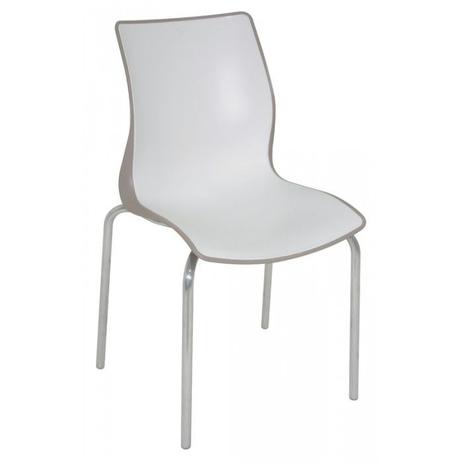 Cadeira Maja Camurça/Branco Summa Tramontina 92063/210 Menor preço em Cadeira Maja Camurça/Branco Summa Tramontina 92063/210