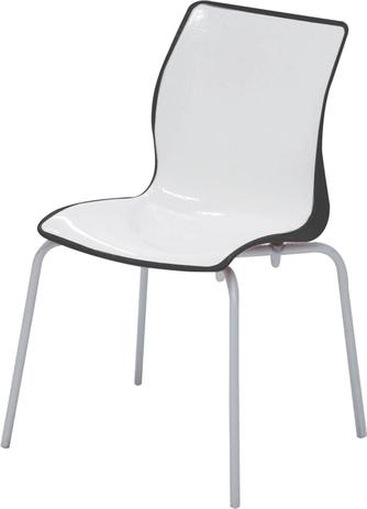 Cadeira Maja Cor Preto com Branco - 21739 - Tramontina Menor preço em Cadeira Maja Cor Preto com Branco - 21739 - Tramontina