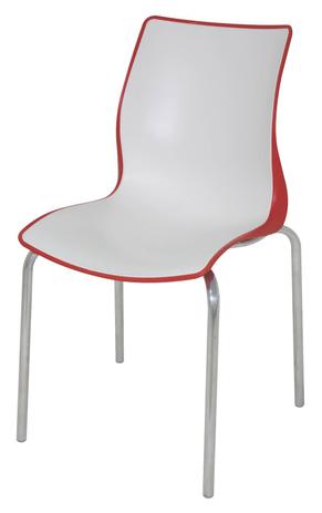 Cadeira Maja Cor Vermelho Com Branco - 21737 - Tramontina Menor preço em Cadeira Maja Cor Vermelho Com Branco - 21737 - Tramontina
