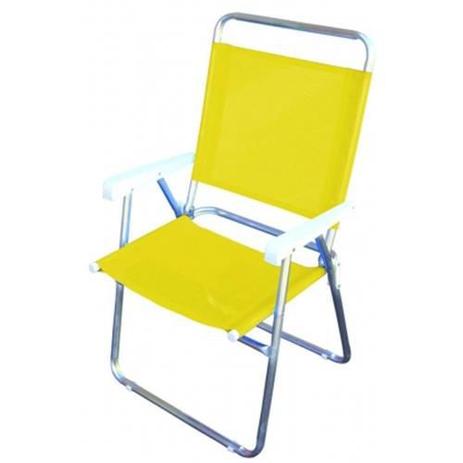 Cadeira Mor Master Plus Alumínio, Amarela