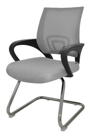 Cadeira Office Santiago Fixa em Nylon Cinza - 27691 - Sun house Menor preço em Cadeira Office Santiago Fixa em Nylon Cinza - 27691 - Sun house