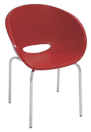 Cadeira Plástica Elena Vermelha Com Pernas De Aluminio Polidas Tramontina 92061/040 - Tramontina delta Menor preço em Cadeira Plástica Elena Vermelha Com Pernas De Aluminio Polidas Tramontina 92061/040 - Tramontina delta