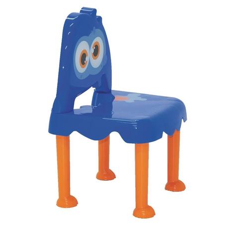 Cadeira plastica infantil montavel monster azul e laranja - Tramontina Menor preço em Cadeira plastica infantil montavel monster azul e laranja - Tramontina