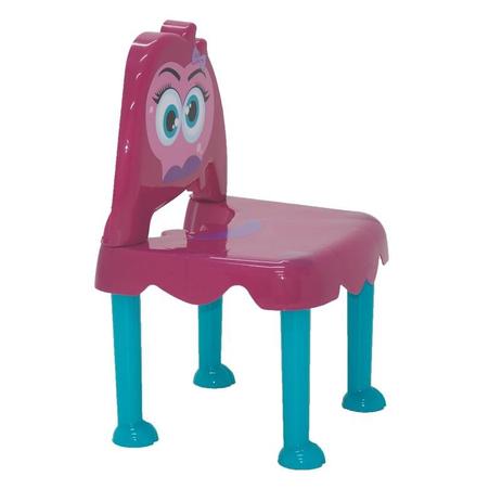Cadeira plastica infantil montavel monster rosa e azul - Tramontina Menor preço em Cadeira plastica infantil montavel monster rosa e azul - Tramontina
