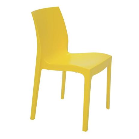 Cadeira plastica monobloco alice amarela satinada - Tramontina Menor preço em Cadeira plastica monobloco alice amarela satinada - Tramontina