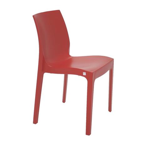 Cadeira plastica monobloco alice vermelha satinada - Tramontina Menor preço em Cadeira plastica monobloco alice vermelha satinada - Tramontina