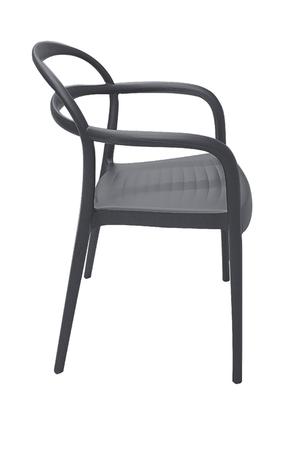 Cadeira Plástica Monobloco Com Bracos Sissi Grafite Tramontina 92045/007 - Tramontina delta Menor preço em Cadeira Plástica Monobloco Com Bracos Sissi Grafite Tramontina 92045/007 - Tramontina delta