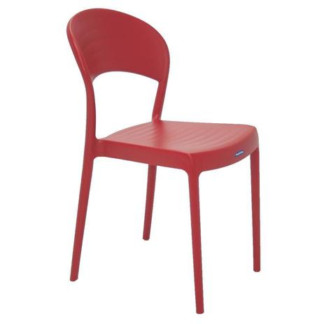 Cadeira plastica monobloco sissi vermelha - Tramontina Menor preço em Cadeira plastica monobloco sissi vermelha - Tramontina