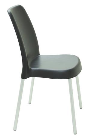 Cadeira Plástica Vanda Preta Com Pernas De Aluminio Anodizadas Tramontina 92053/009 - Tramontina delta Menor preço em Cadeira Plástica Vanda Preta Com Pernas De Aluminio Anodizadas Tramontina 92053/009 - Tramontina delta