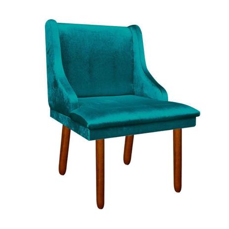Cadeira Poltrona Decorativa Liz Acetinado Azul - DRossi é boa?