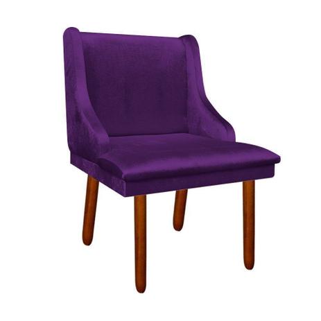 Cadeira Poltrona Decorativa Liz Acetinado Roxo - DRossi é boa?