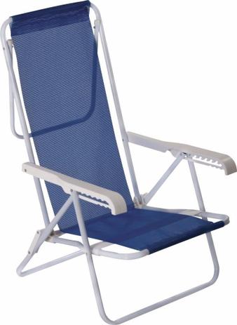 Cadeira Praia Reclinável Aço 8 Posições Diversas Cores Mor - MET. MOR -  Cadeira de Praia - Magazine Luiza