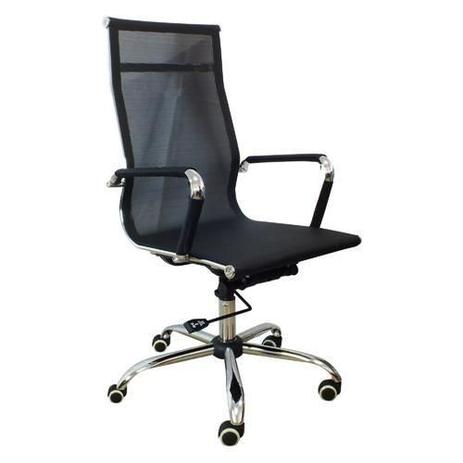 Cadeira Presidente em Tela Mesh PEL-7010H Preta Design Charles Eames - Pelegrin Menor preço em Cadeira Presidente em Tela Mesh PEL-7010H Preta Design Charles Eames - Pelegrin