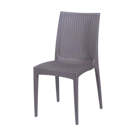 Cadeira Rattan Polipropileno Café - Or design Menor preço em Cadeira Rattan Polipropileno Café - Or design