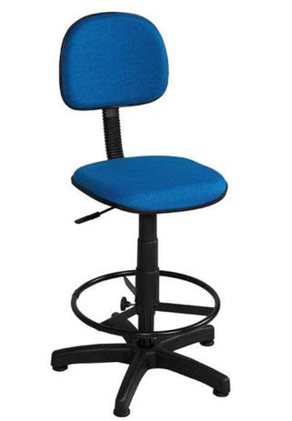 Cadeira Secretária Caixa Tecido - Azul - Storecadeiras Menor preço em Cadeira Secretária Caixa Tecido - Azul - Storecadeiras